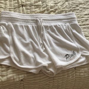 Pink by Victoria’s Secret terrycloth towel shorts